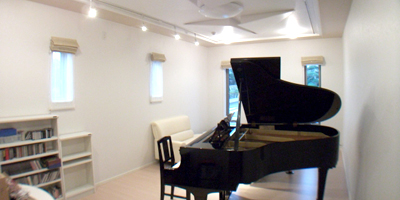 ピアノのための音楽室・音響工事
