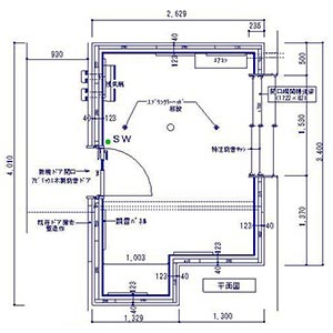 チェロとピアノの為の防音室（新築マンション）図面