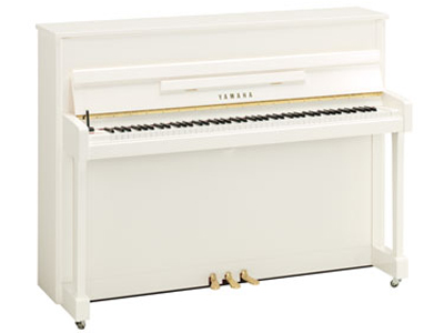 ヤマハアップライトピアノ b113-PWH(ホワイト鏡面ツヤ出し)