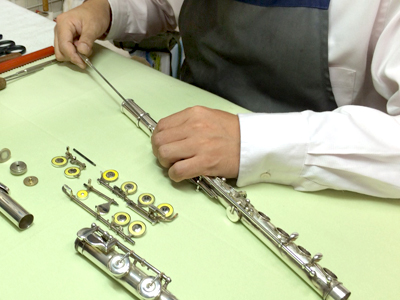 管楽器の修理