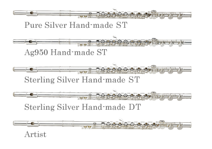 サンキョウフルート試奏会 PureSilverHand-madeST、Ag950Hand-madeST、SterlingSilverHand-madeST、SterlingSilverHand-madeDT、Artist