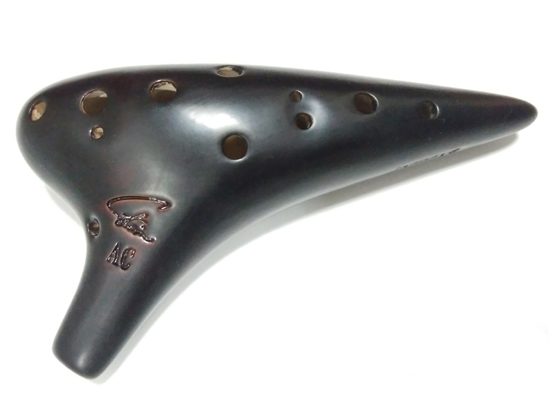 激安正規 フォーカリンク　ダブルオカリナ　アルトC調　漆仕上げ 管楽器